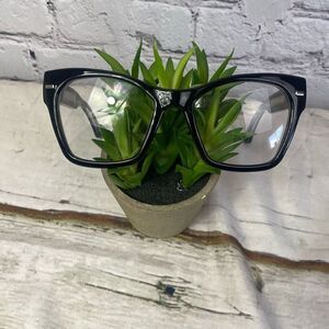 Spitfire Coco Cat Black Rimmed Glasses Clear Lenses
